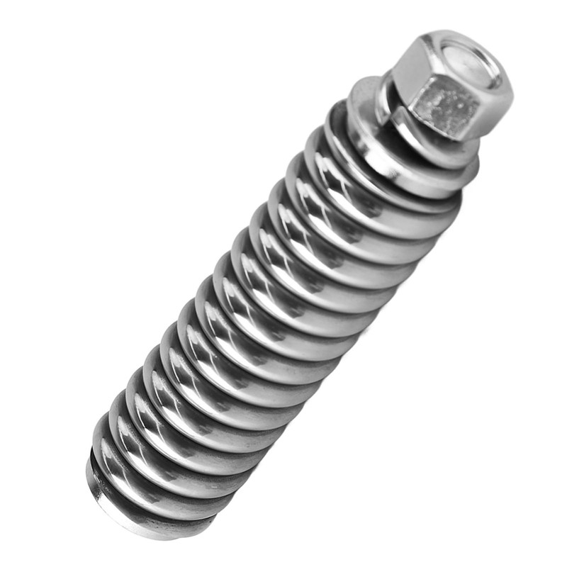 Antenna Spring Mount Silver Shockproof Protective Signal Reception Improvement Flexibility