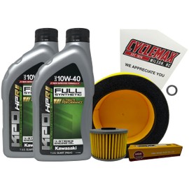Cyclemax Full Synthetic Tune Up Kit compatible with 2021-2025 Kawasaki KLX300 w/Spark Plug