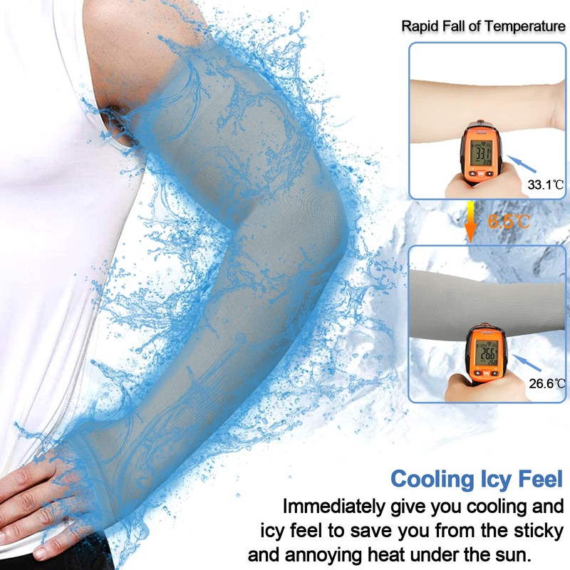 beister Cooling Arm Sleeves for Men & Women UV Sun