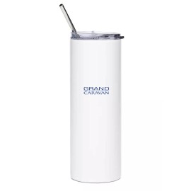 Cessna Caravan Floatplane Stainless Steel Water Tumbler with straw - 20oz.