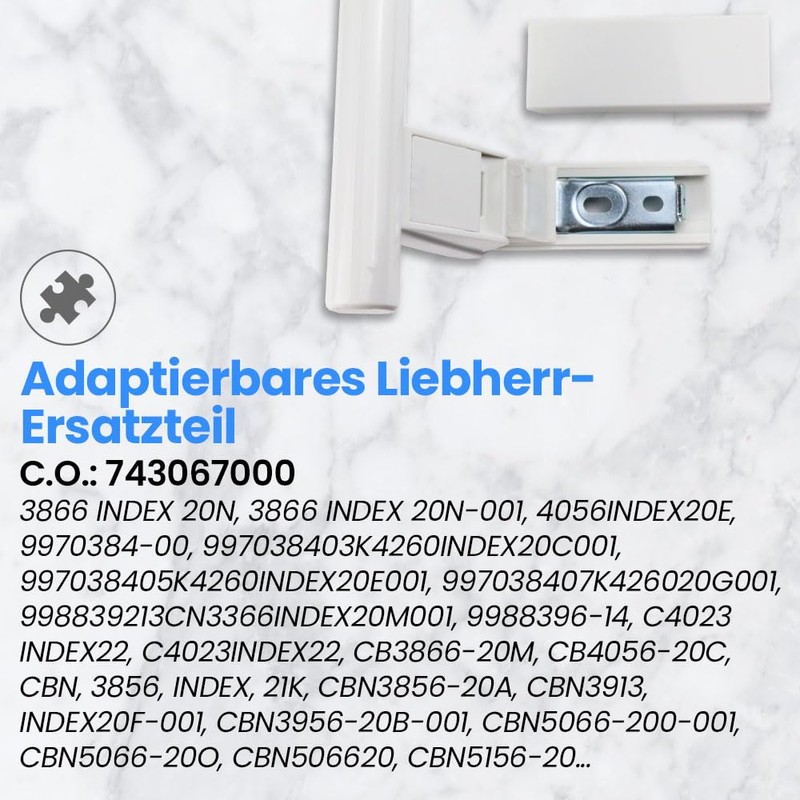 Anakel Home Fridge Handle Replacement 7432602 Compatible with Liebherr Fridge,