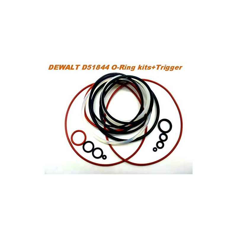 Ganivsor O-Ring Kit for DeWALT D51844 D51822 Framing Nailer &