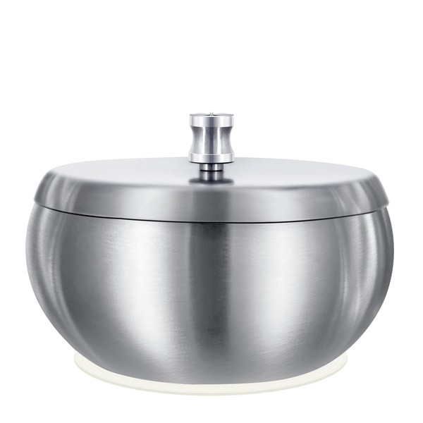 Yinnhom Ashtray with Lid Insulation Pad Tabletop Ashtray Butt Container