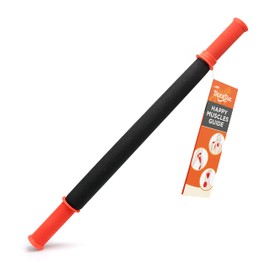 Tiger Tail 22in Massage Stick Portable Roller, Handheld, Deep Tissue Foam Roller, Body Massage and Myofascial Release Tool for Legs, Neck, Calves, Thighs, Shins & Back, The Long One 22, Made in USA