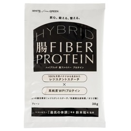 ハイブリッド腸ファイバープロテイン (38g×1個, プレーン) WPI 3つの腸の奥まで届く素材配合 鈴木祐 監修 国内製造