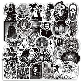 Gothic Stickers 50 pcs Laptop Stickers Bomb Vinyl Stickers Pack for Auto Luggage Computer Skateboard Motorcycle Decal for Teens Adults