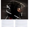 Reflective Tape, Ultra Thin, 20 Sheets, For Bicycle Spokes, Curved