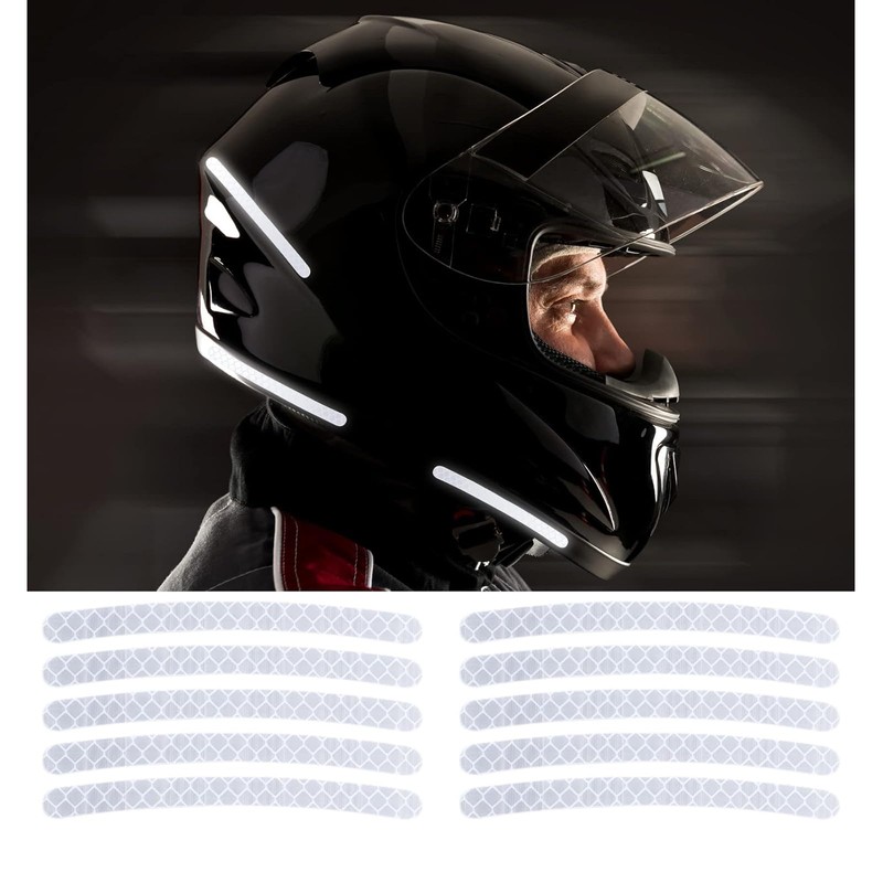 Reflective Tape, Ultra Thin, 20 Sheets, For Bicycle Spokes, Curved
