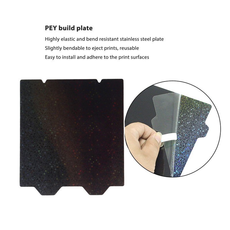 PEI PEY Sheet 120x120mm for VORON 0.2 0.1 Double Sided