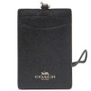 Coach F57311 IMBLK Card Case, COACH Outlet Cross Grain Leather