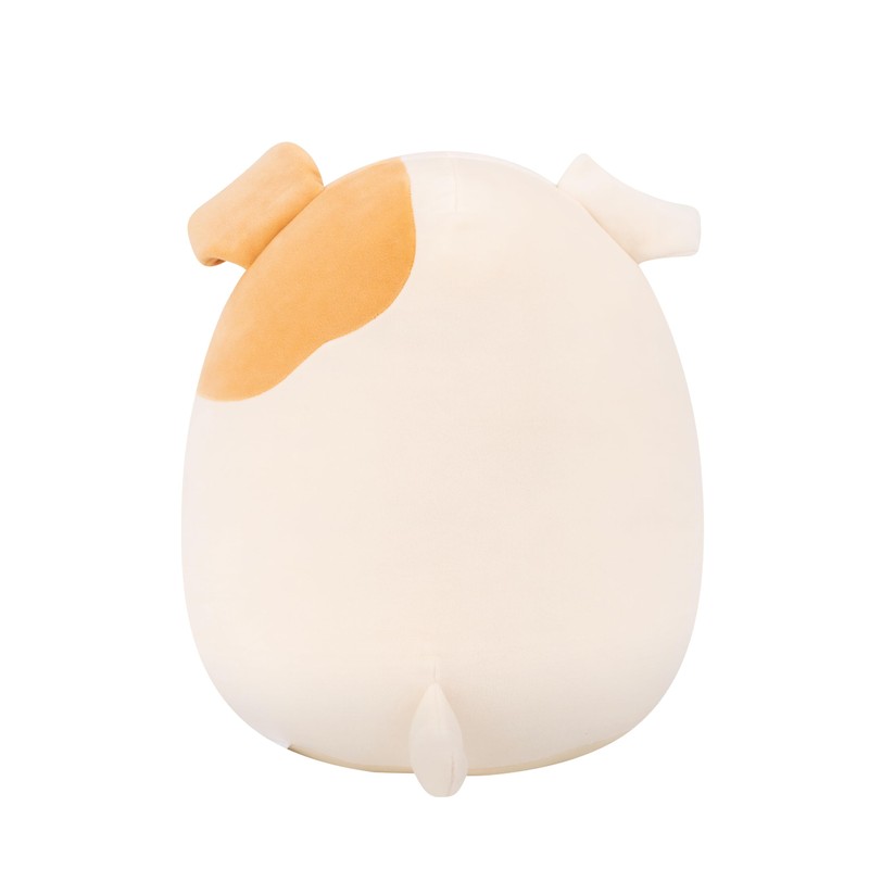 Squishmallows Original 12-Inch Brock the White and Tan Bulldog