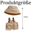 1 Set Doll Clothes 20 cm, Brown Hat and Brown
