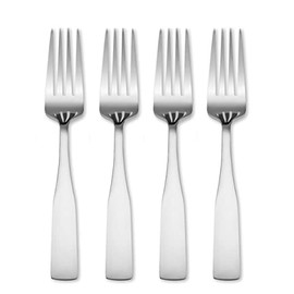 Hampton Forge Bristol Satin 4Pk Dinner Forks/Color Card, 0.35 LB, Metallic