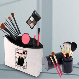 PWHAOO Vampire TV Show Makeup Bag The Hybrid Cosmetic Bag Vampires Cosmetic Bag TV Show Fan Gift (The Hybrid B)