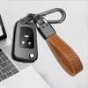 Idakekiy Car Keychain Microfiber Leather with 4 Key Rings 360
