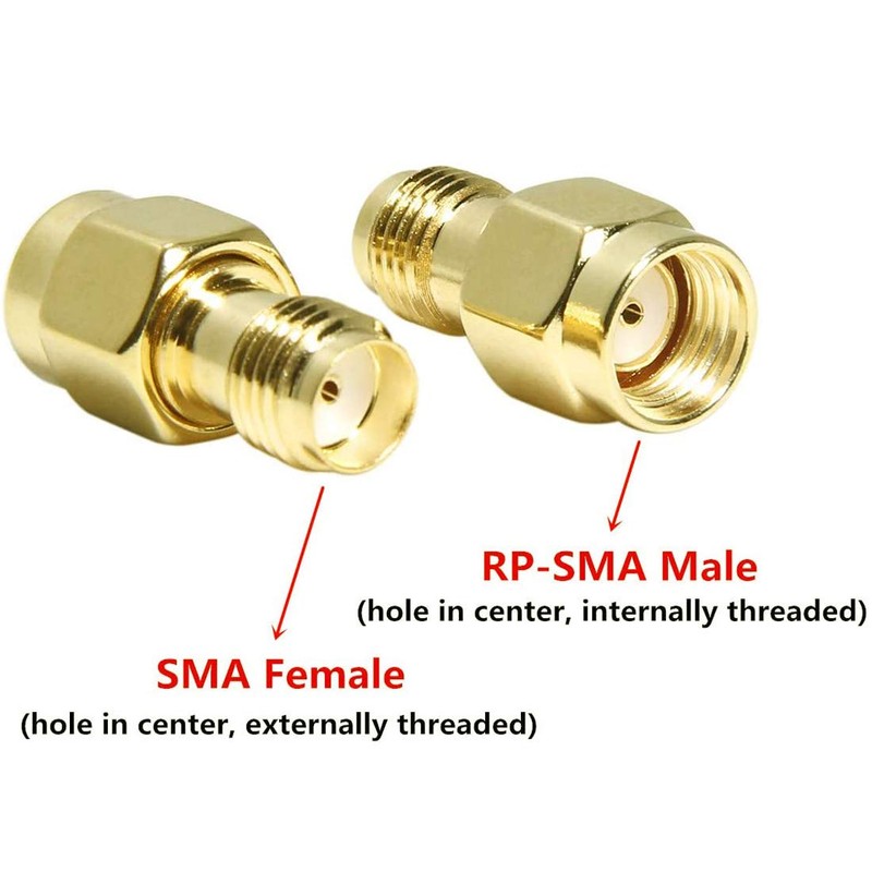 Greluma 3pcs SMA Female to RP-SMA Male RF Plug Adapter