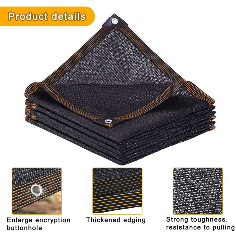 Greenhouse Shading, 3 x 3 m Shade Net, with Eyelets,
