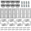 8 PCS 8" Boat Trailer Bunk Brackets, Galvanized Swivel Top,