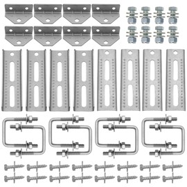 8 PCS 8" Boat Trailer Bunk Brackets, Galvanized Swivel Top, Heavy Duty, for 1.5" x 3", 2" x 3", 3" x 3" Boat Trailer Crossmember
