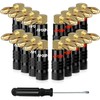 AMXINWANG Right Angle Banana Plugs (8 Pairs, 16 Pieces), Closed