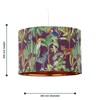 firstchoicelighting Safari Jungle Design Velvet Easy Fit Ceiling Pendant Lightshade