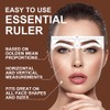 100 pegatinas de cejas con aerógrafo, herramienta de mapeo de