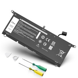 IKFJQCOA 52WH 7.6V DXGH8 Laptop Battery Compatible with Dell XPS 13 9370 9380 2019 Inspiron 13 7000 7390 7391 7490 2-in-1 5390 5391 Latitude 3301 E3301 Vostro 5390 5391 Series G8VCF HK6N5 0H754V P82G
