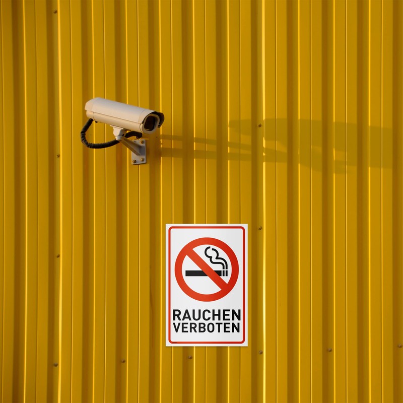 Smoking Prohibited Sign 30 x 20 cm Plastic - UV-Resistant