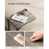 VASAGLE C-Shaped End Table, Small Side Table for Couch, Sofa