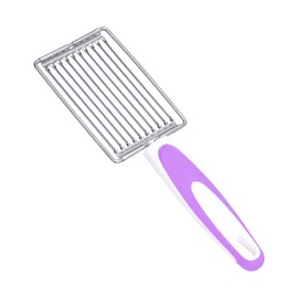 Luncheon Meat Cutter,Stainless Tomato Slicer Fruits Cutter Luncheon Meat Slicer with Handle Cheese Boiled Egg Ham Tomato Serrated Slicing Knife