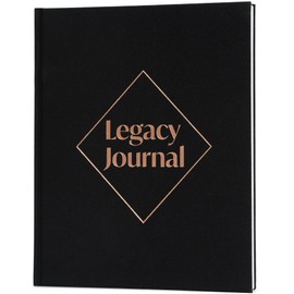 Skyline Grandparent Memory Book – Family Tree & Legacy Journal – Birthday Gifts for Nana, Grandpa & Grandma from Grandchildren (Black)