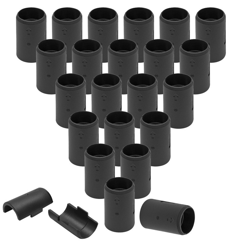 Luomorgo 24 Pcs 3/4 Inch Wire Shelf Clips, Plastic Shelf
