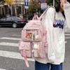 Kawaii Backpack Large Capacity Cute Bear Accessories Backpack for School