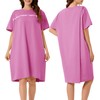 voeeron Hospital Gowns for Women Soft Short Sleeve Patient Gown