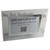 Baby Great Granddaughter Gift Photo Frame: Landscape (Pink Heart/Feet)
