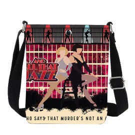 JYTAPP Jazz Dance Musical Crossbody Bag Musical Character Travel Crossbody Pouch Bag Music Theater Merchandise (black)
