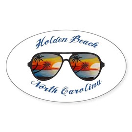 CafePress North Carolina Holden Beach Sticker Oval Car Bumper Sticker