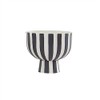 OYOY Toppu Bowl - White Stoneware Bowl in Scandinavian Design,