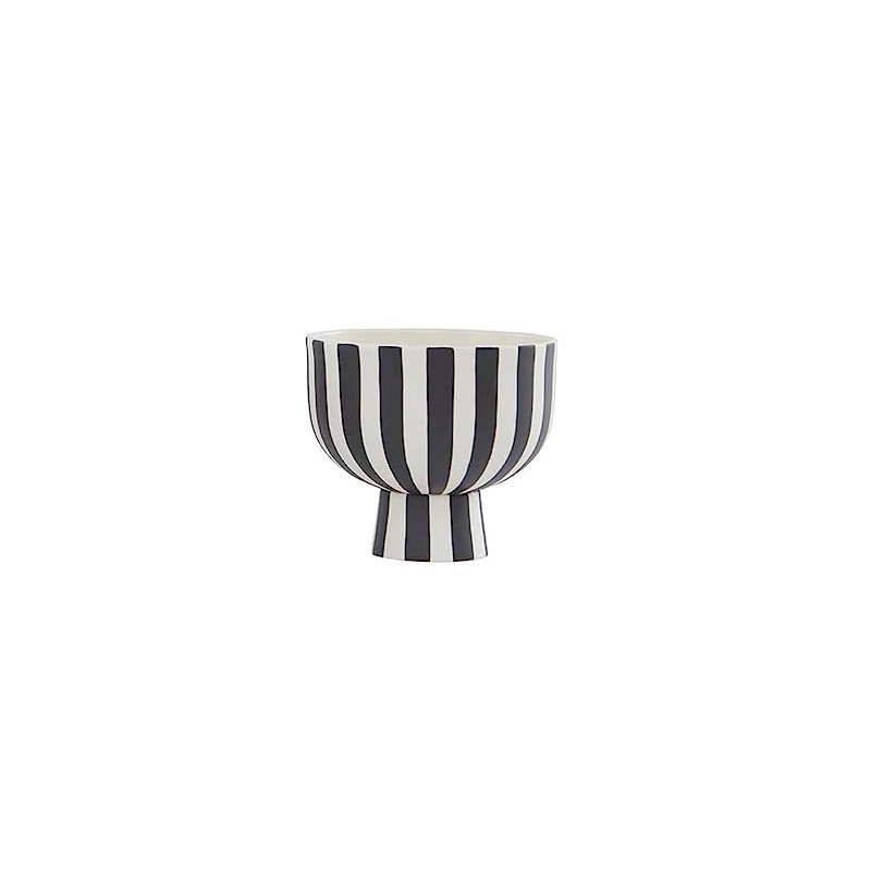 OYOY Toppu Bowl - White Stoneware Bowl in Scandinavian Design,