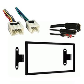 Harmony Audio Compatible with Nissan 240SX 1995 1996 1997 1998 Double DIN Stereo Harness Radio Install Dash Kit Package