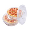 FMOACEN 2PCS 11.5 Inch Clear Pie Containers With Lids and