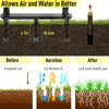 Jardineer Manual Push Lawn Aerator Coring Tool, Plug Aerators with