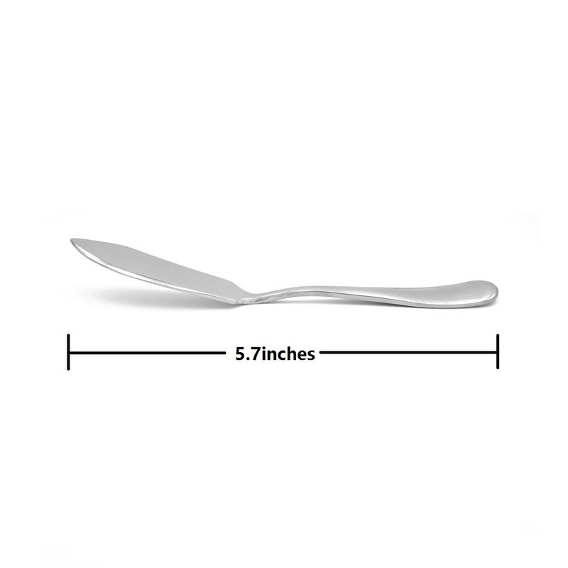 ERCRYSTO Stainless Steel Butter Knife, Set of 2, Butter Spreader,