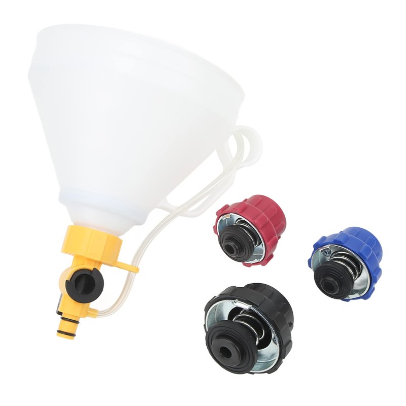 EVGATSAUTO Coolant Funnel Kit, Radiator Coolant Refill Funnel, Spill Proof