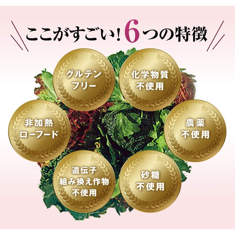 アビオス ベジパワープラス60包入 20種類の原材料ブレンド＋非加熱（Raw）製法 美容青汁 グルテンフリー