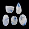 Rainbow Moonstone, Natural Gemstones and Crystals Cabochon Lot, DIY Jewelry