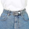 Allegra K Ladies Clear Waist Belts for Jeans Trousers Transparent