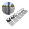 6PCS T Post Bracket, Carbon Steel Vertical Mounting Corner Brace