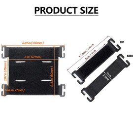 Jilskl Pack of 4 Accessories Velcro, Tactical Accessories, Tactical Hook and Loop, Tactical Velcro Patches Board, Tactical Patches Velcro Holder, for Outdoor Backpacks, Tactical Protective Vests