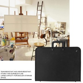 18.9 x 14.5inch Art Portfolios Portable Painting Plate Bag A3 PVC Ding Sketch Board Storage File Bag Document Carry Case